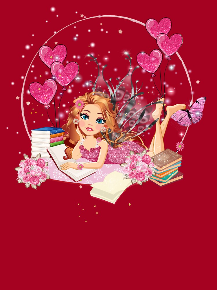 Thumbnail 2 of 2, Kids T-Shirt, Felicia's Valentine's Day Dreaming Collection designed and sold by TeelieTurner.