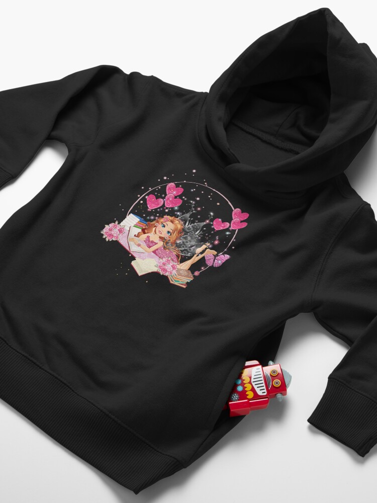 Thumbnail 4 of 5, Toddler Pullover Hoodie, Felicia's Valentine's Day Dreaming Collection designed and sold by TeelieTurner.