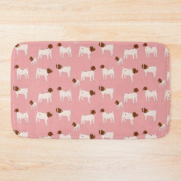 Item preview, Boer Goats Pattern Pink designed and sold by Ashley Gagnon.