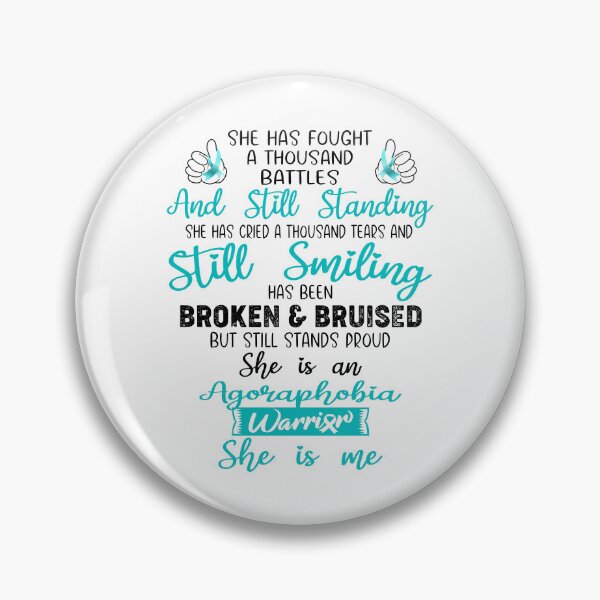 Item preview, Agoraphobia Warrior SHE IS ME - Support Agoraphobia Fighter Gifts designed and sold by Berriosly.