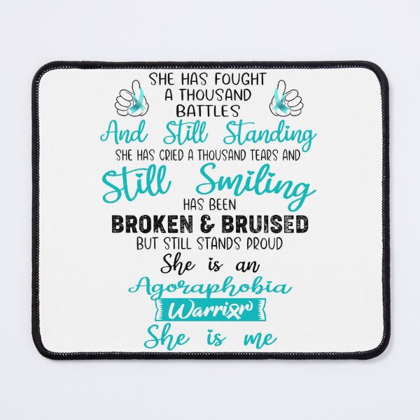 Item preview, Agoraphobia Warrior SHE IS ME - Support Agoraphobia Fighter Gifts designed and sold by Berriosly.