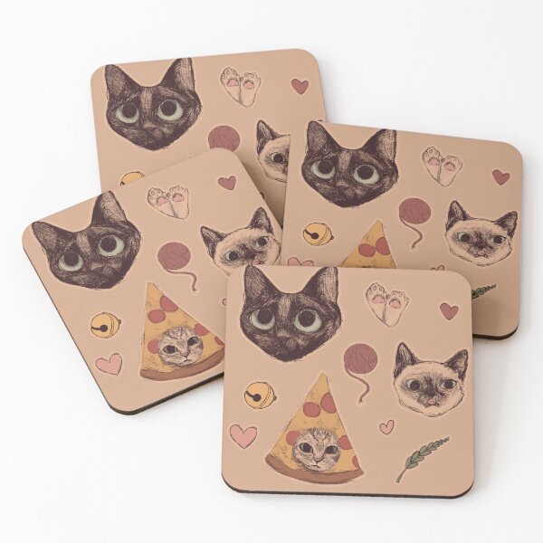 Item preview, Cat collage 10 stickers in one designed and sold by Sleepy--Designs.