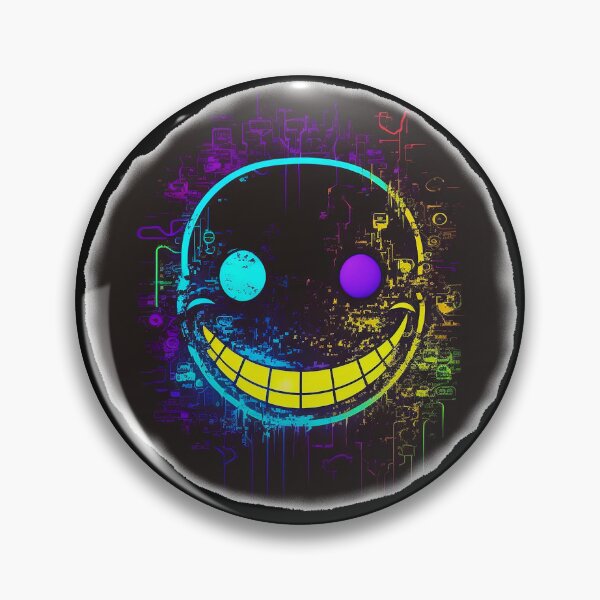 Item preview, Cyberpunk Grinning Face designed and sold by The-Fox-Hole.