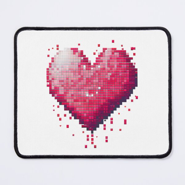 Item preview, Romantic Heart Pixel Art for Valentine's Day designed and sold by Voyshop.