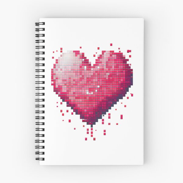 Item preview, Romantic Heart Pixel Art for Valentine's Day designed and sold by Voyshop.