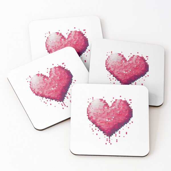 Item preview, Romantic Heart Pixel Art for Valentine's Day designed and sold by Voyshop.