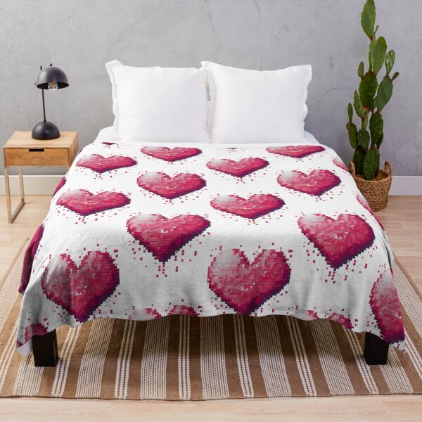 Item preview, Romantic Heart Pixel Art for Valentine's Day designed and sold by Voyshop.