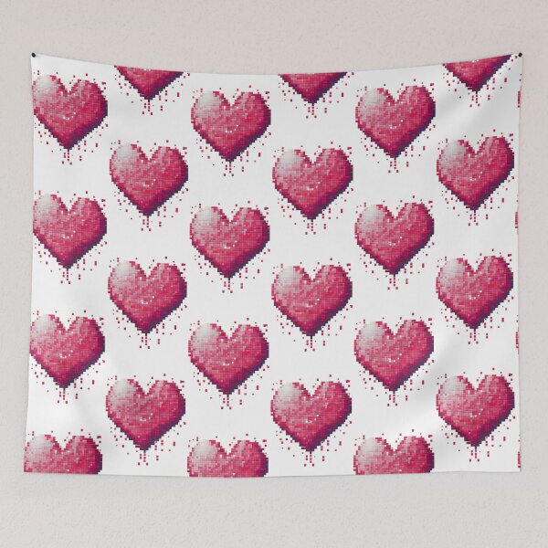 Item preview, Romantic Heart Pixel Art for Valentine's Day designed and sold by Voyshop.