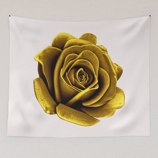 Item preview, Gold rose flower artwork designed and sold by gramizzia.