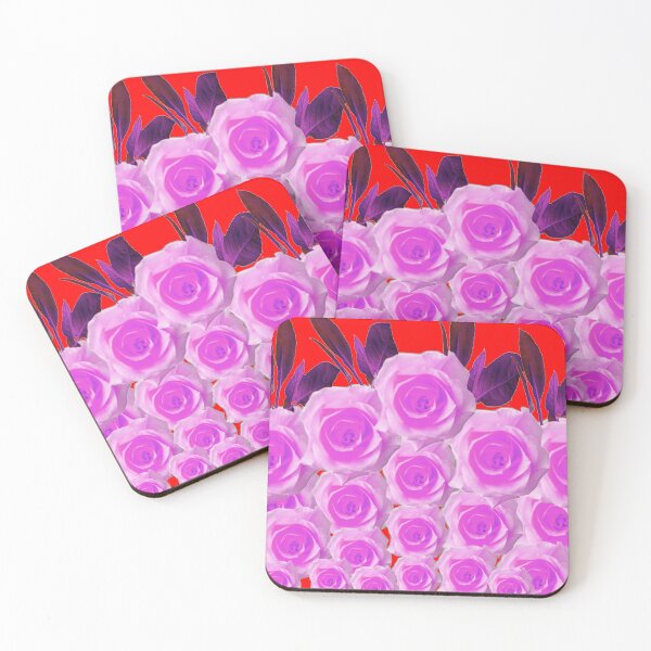Item preview, PINK GARDEN ROSES ABSTRACT PATTERN ARTS designed and sold by sharlesart.