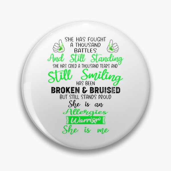Item preview, Allergies Warrior SHE IS ME - Support Allergies Fighter Gifts designed and sold by Berriosly.