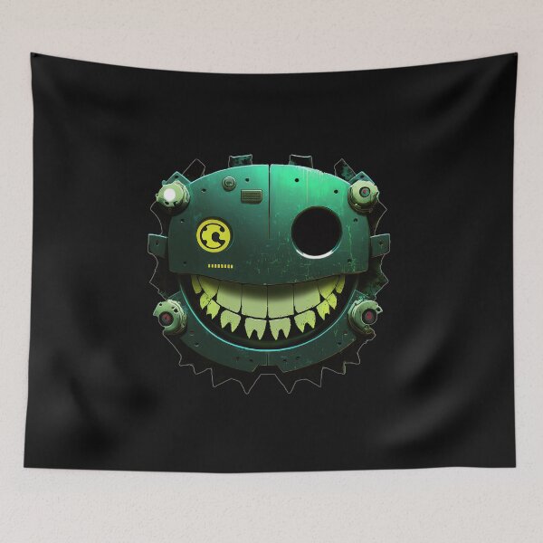 Item preview, Cyberpunk Grinning Face designed and sold by The-Fox-Hole.