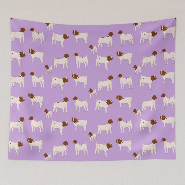 Item preview, Boer Goats Pattern Purple designed and sold by Ashley Gagnon.