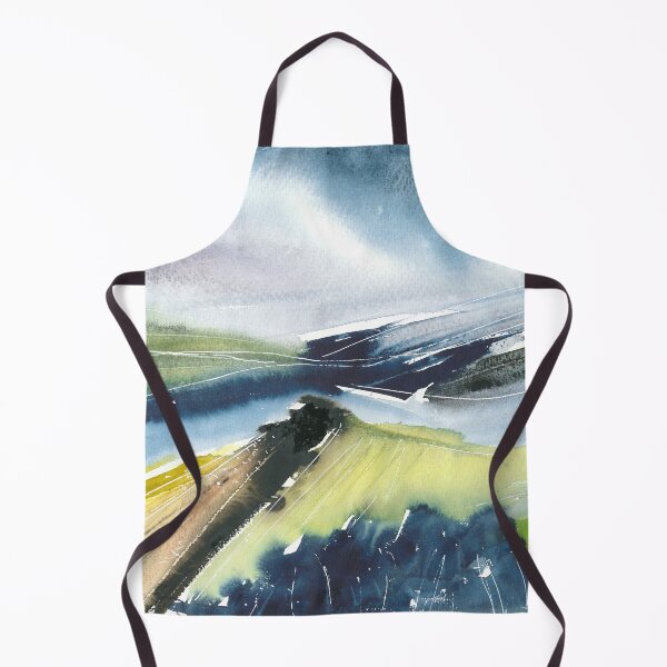 Item preview, Copy of Beautiful nature landscape, mountains, green trees, blue waves designed and sold by anaozzart.