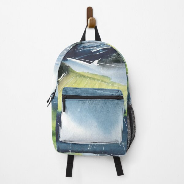 Item preview, Copy of Beautiful nature landscape, mountains, green trees, blue waves designed and sold by anaozzart.