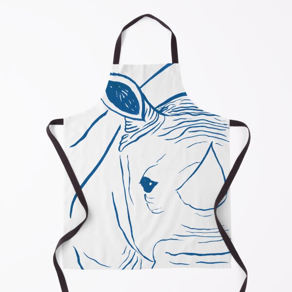 Item preview, Face of a Rhino - Navy Palette designed and sold by Niina Niskanen.
