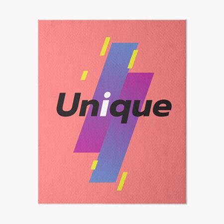 Unique Art Board Print