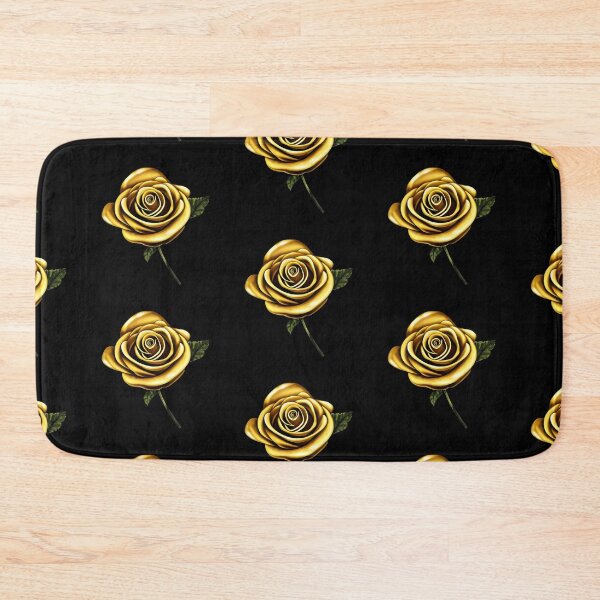 Item preview, Gold rose flower artwork designed and sold by gramizzia.