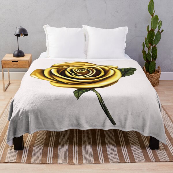 Item preview, Gold rose flower artwork designed and sold by gramizzia.