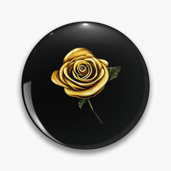 Item preview, Gold rose flower artwork designed and sold by gramizzia.