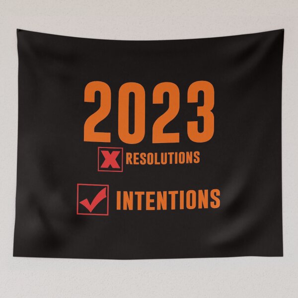 Item preview, 2023 Intentions Not Resolutions - Bold Text Art  designed and sold by leo121687.