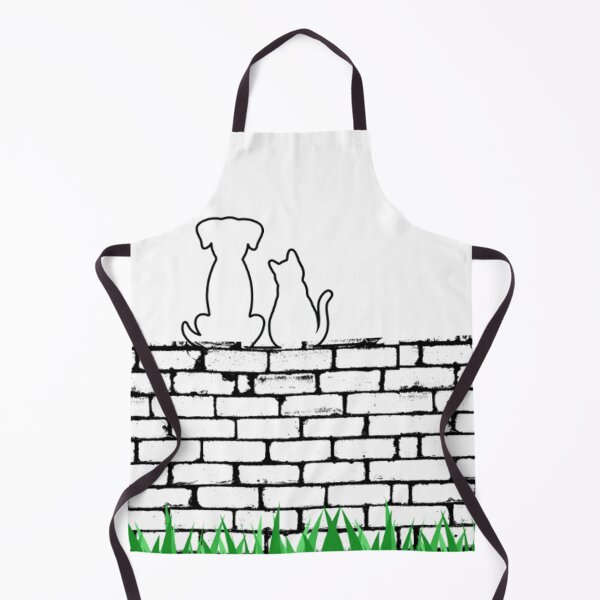 Item preview, Cat and dog check out the neighbor's yard designed and sold by therapymama.