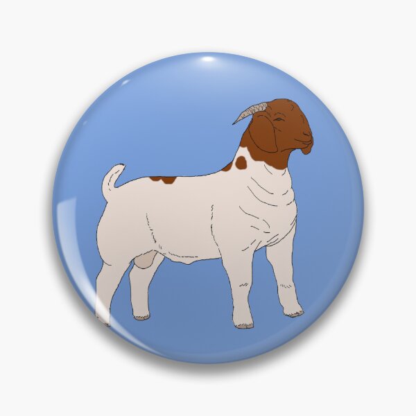 Item preview, Boer Goats Pattern Blue designed and sold by Ashley Gagnon.
