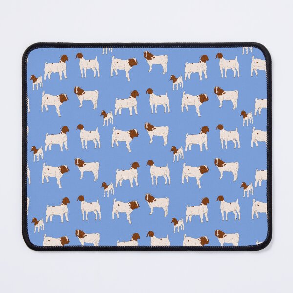Item preview, Boer Goats Pattern Blue designed and sold by Ashley Gagnon.