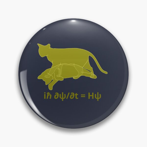 Item preview, Golden cat and schrodinger's paradox - background blue designed and sold by denis90ch.