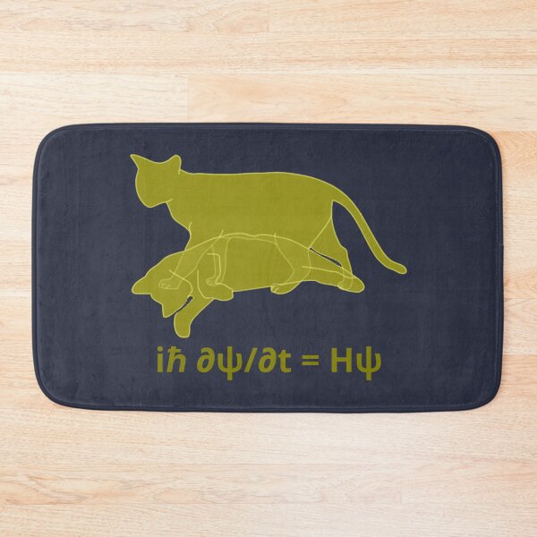 Item preview, Golden cat and schrodinger's paradox - background blue designed and sold by denis90ch.