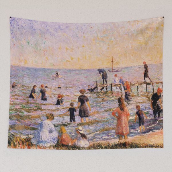 Item preview, Bathing at the Beach designed and sold by LadybellVintage.