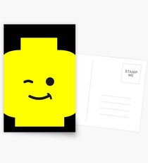 Minifig Winking Head Postcards