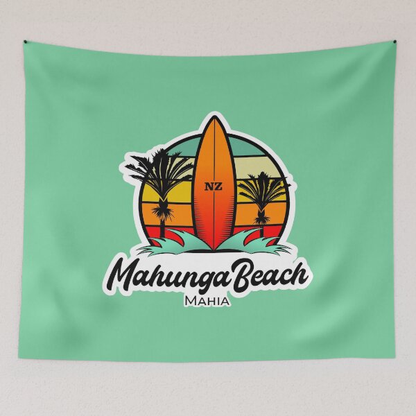 Item preview, Mahunga Surfing, Mahia Peninsula, New Zealand designed and sold by Kiwidom.