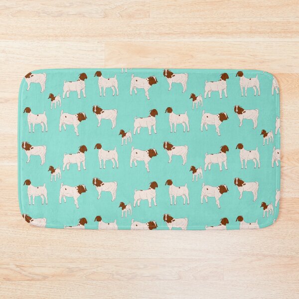 Item preview, Boer Goats Pattern Seafoam designed and sold by Ashley Gagnon.