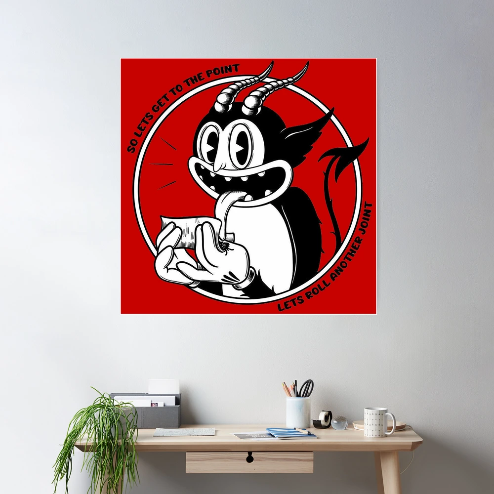 ゲームキャラクター Zimomo Titan Rood (Devil) The Devil (Rolling) - ghostemane x cuphead