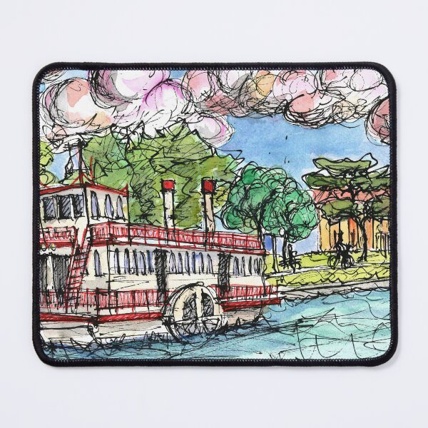 Item preview, Steam ship on Palic Lake designed and sold by DjapetoArt.