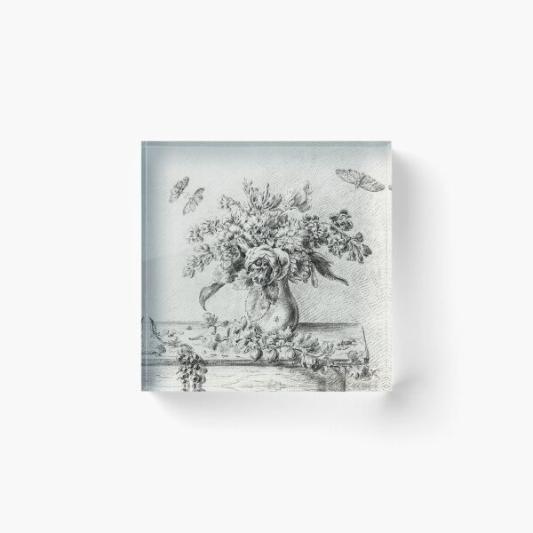 Item preview, Jean Bernard- Still Life With Flowers, and Butterflies designed and sold by tomorrowsart.