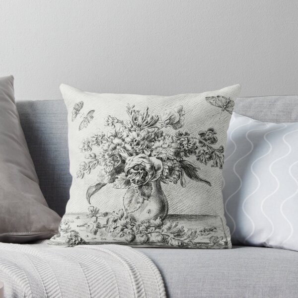 Item preview, Jean Bernard- Still Life With Flowers, and Butterflies designed and sold by tomorrowsart.