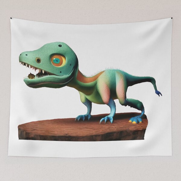 Item preview, Dino alebrije, AI art designed and sold by Dendros-Studio.