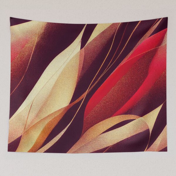 Item preview, Red, Burgundy and Gold Gradient Abstract Pattern designed and sold by EHouseArt.