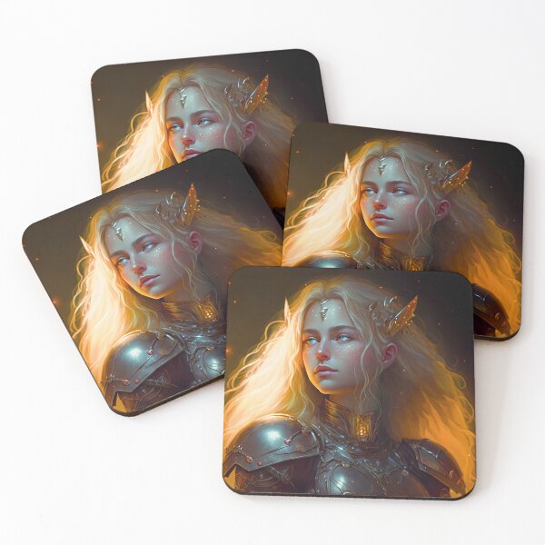 Item preview, Blond Knight A Digital Portrait designed and sold by oanaunciuleanu.