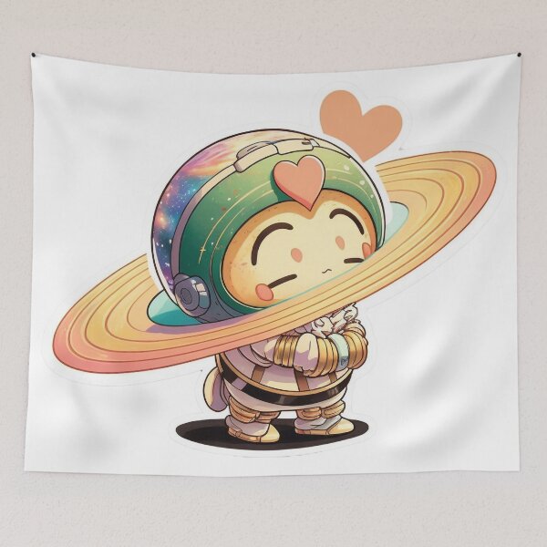 Item preview, Love in Saturn 5 - Happy Hearts 45 | Colorful Cartoon Love designed and sold by Sunchaser World.