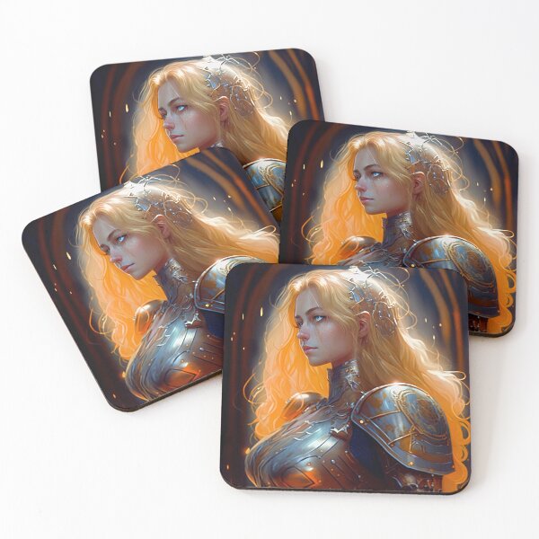 Item preview, Blond Knight A Digital Portrait designed and sold by oanaunciuleanu.