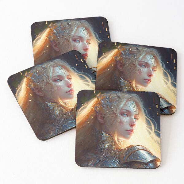 Item preview, Blond Knight A Digital Portrait designed and sold by oanaunciuleanu.