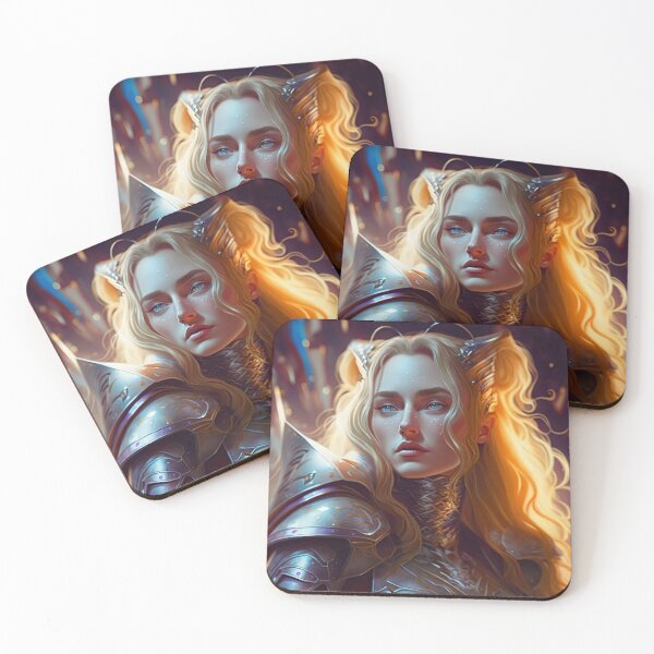 Item preview, Blond Knight A Digital Portrait designed and sold by oanaunciuleanu.