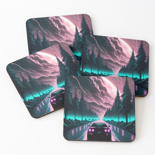 Item preview, Nissan GTR Futuristic Synthwave Style designed and sold by NewLevelClo.