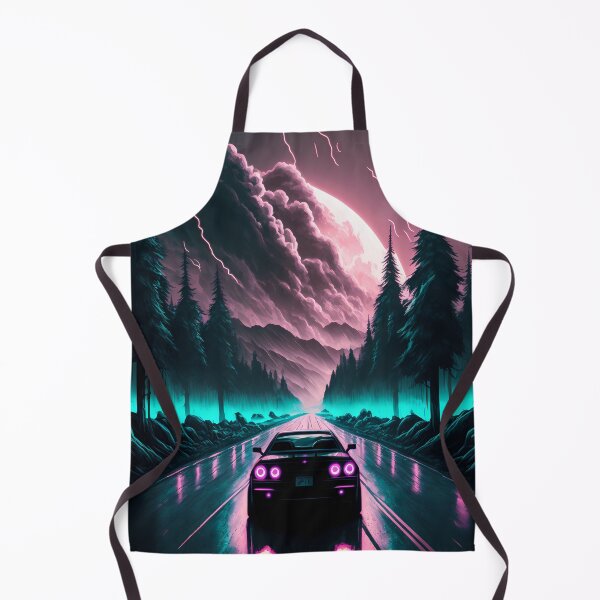 Item preview, Nissan GTR Futuristic Synthwave Style designed and sold by NewLevelClo.