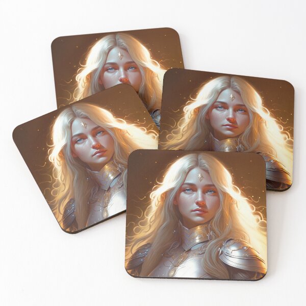 Item preview, Blond Knight A Digital Portrait designed and sold by oanaunciuleanu.