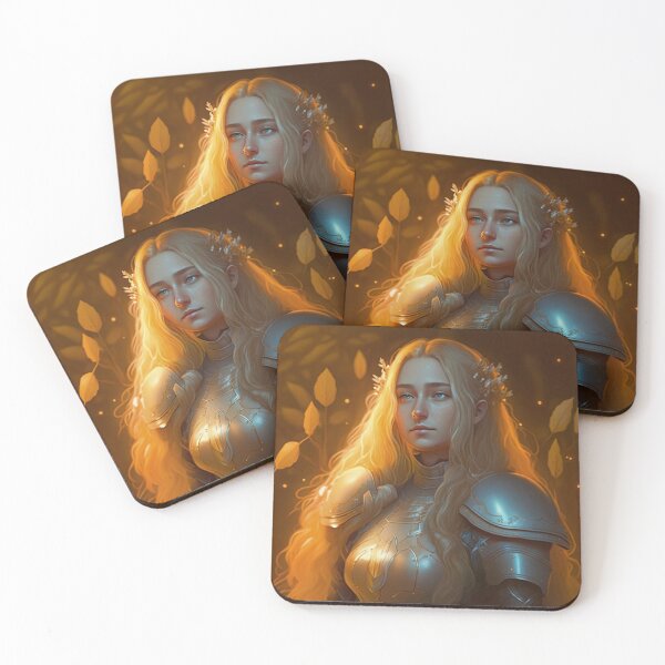 Item preview, Blond Knight A Digital Portrait designed and sold by oanaunciuleanu.