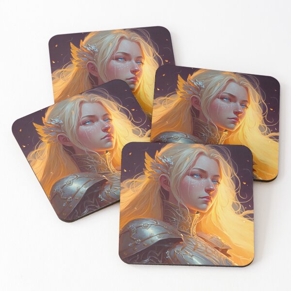Item preview, Blond Knight A Digital Portrait designed and sold by oanaunciuleanu.